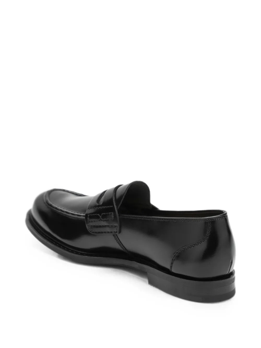 Church's penny-slot leather loafers Zwart