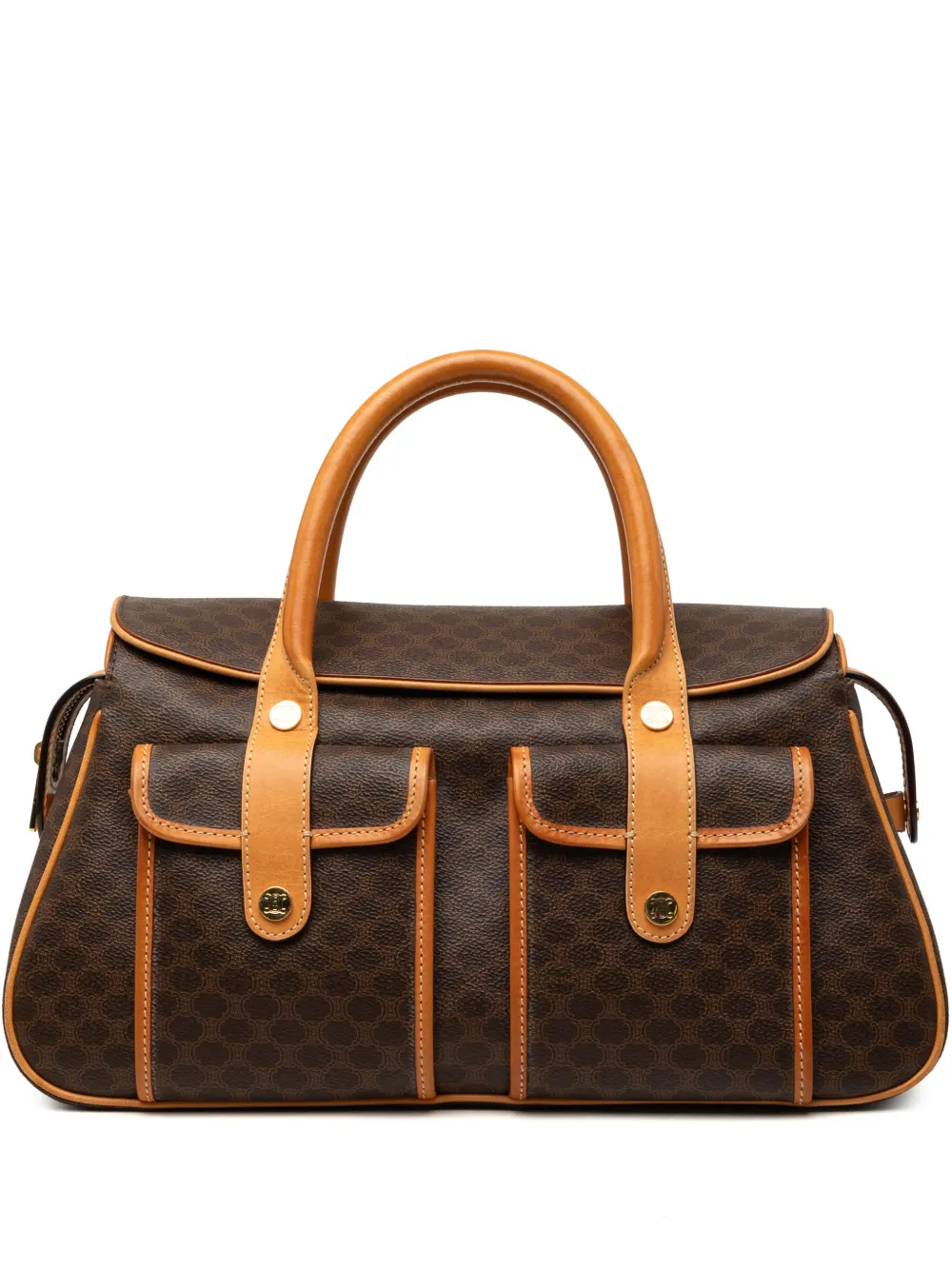Celine Pre-Owned 2000 Macadam Coated Canvas handbag - Brown