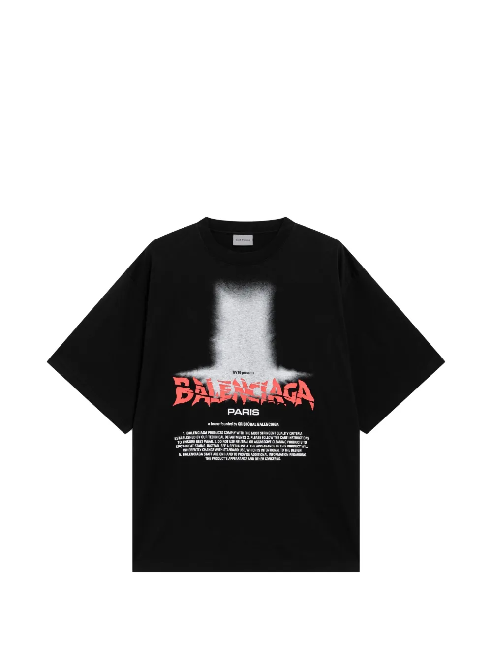 Balenciaga graphic-print oversized T-shirt - Nero