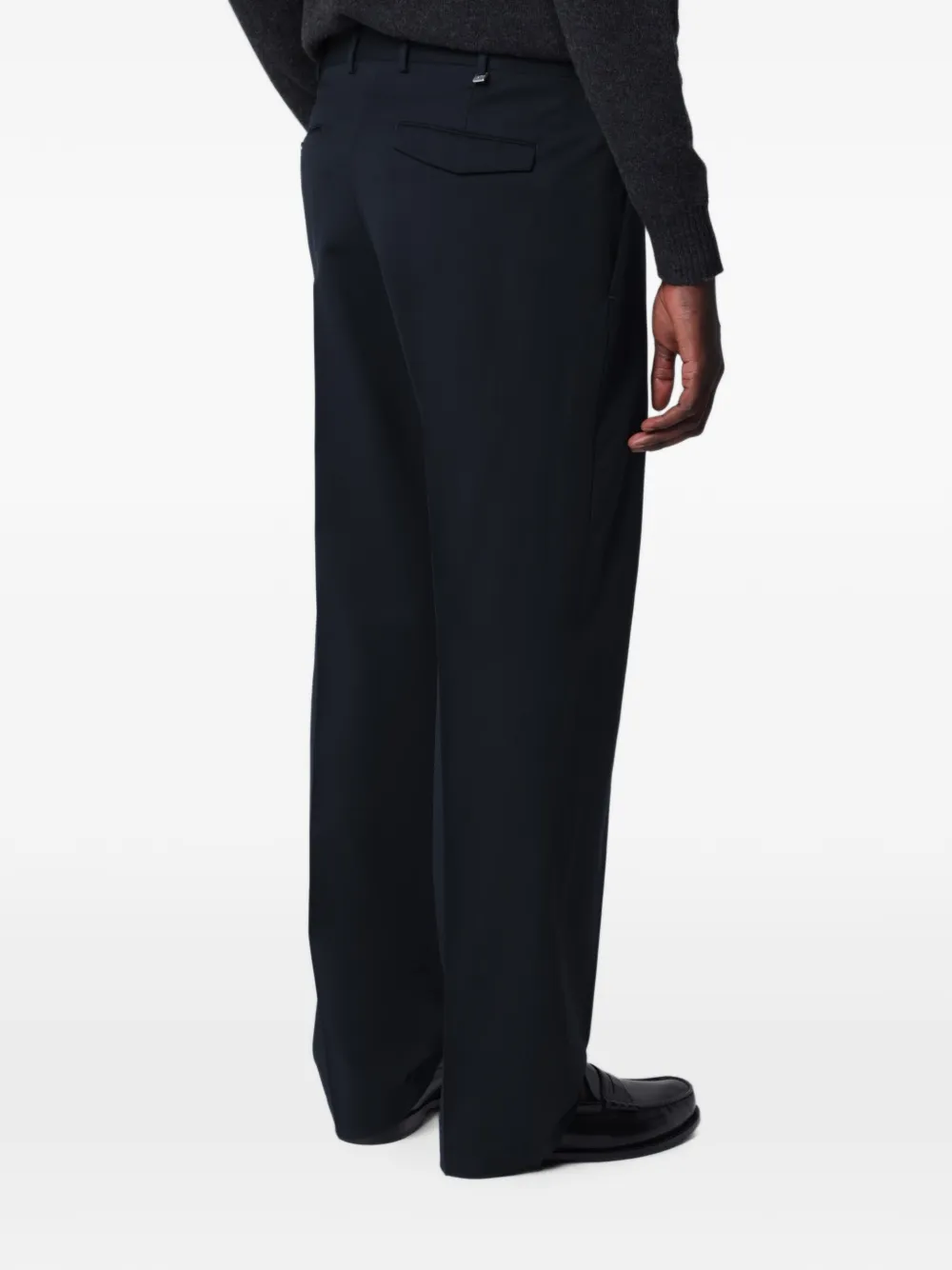 PT Torino Geplooide pantalon Blauw