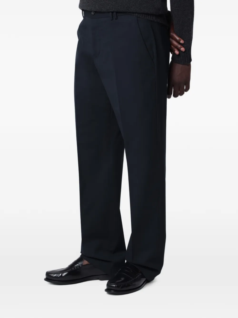 PT Torino Geplooide pantalon Blauw