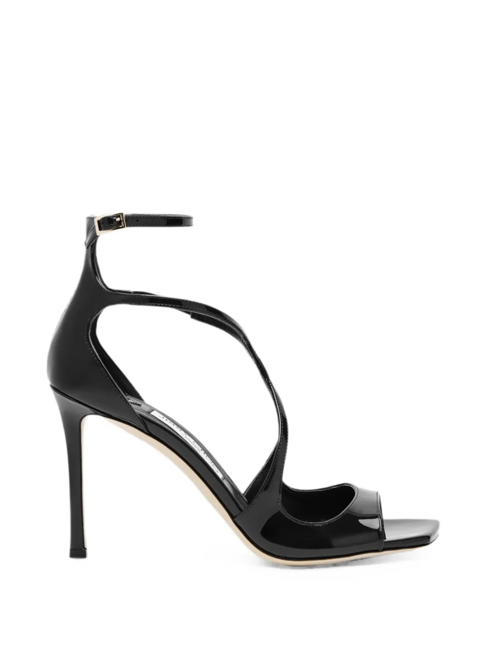 Jimmy Choo Azia patent-leather sandals Zwart