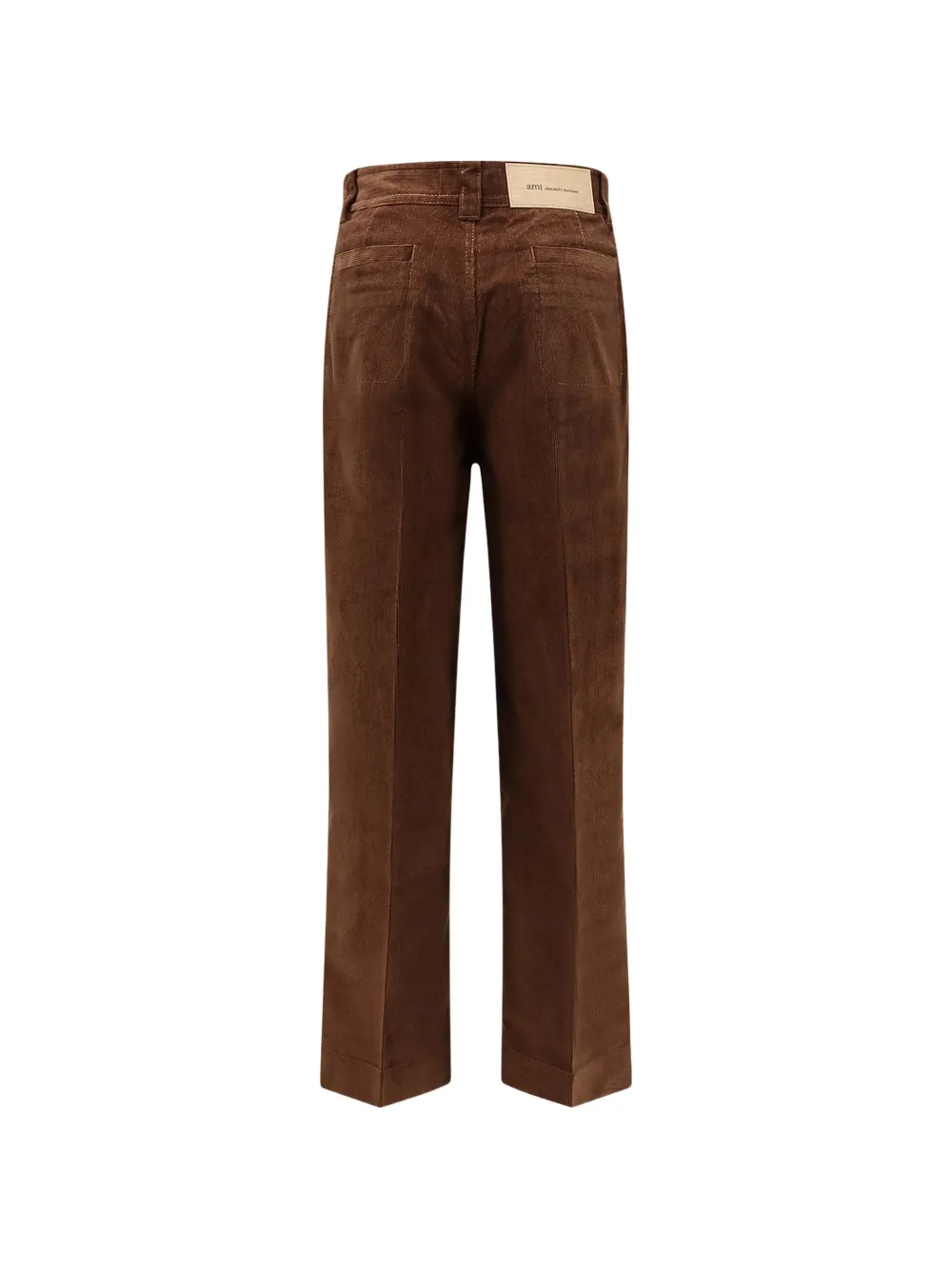 AMI Paris Ribfluwelen broek Bruin