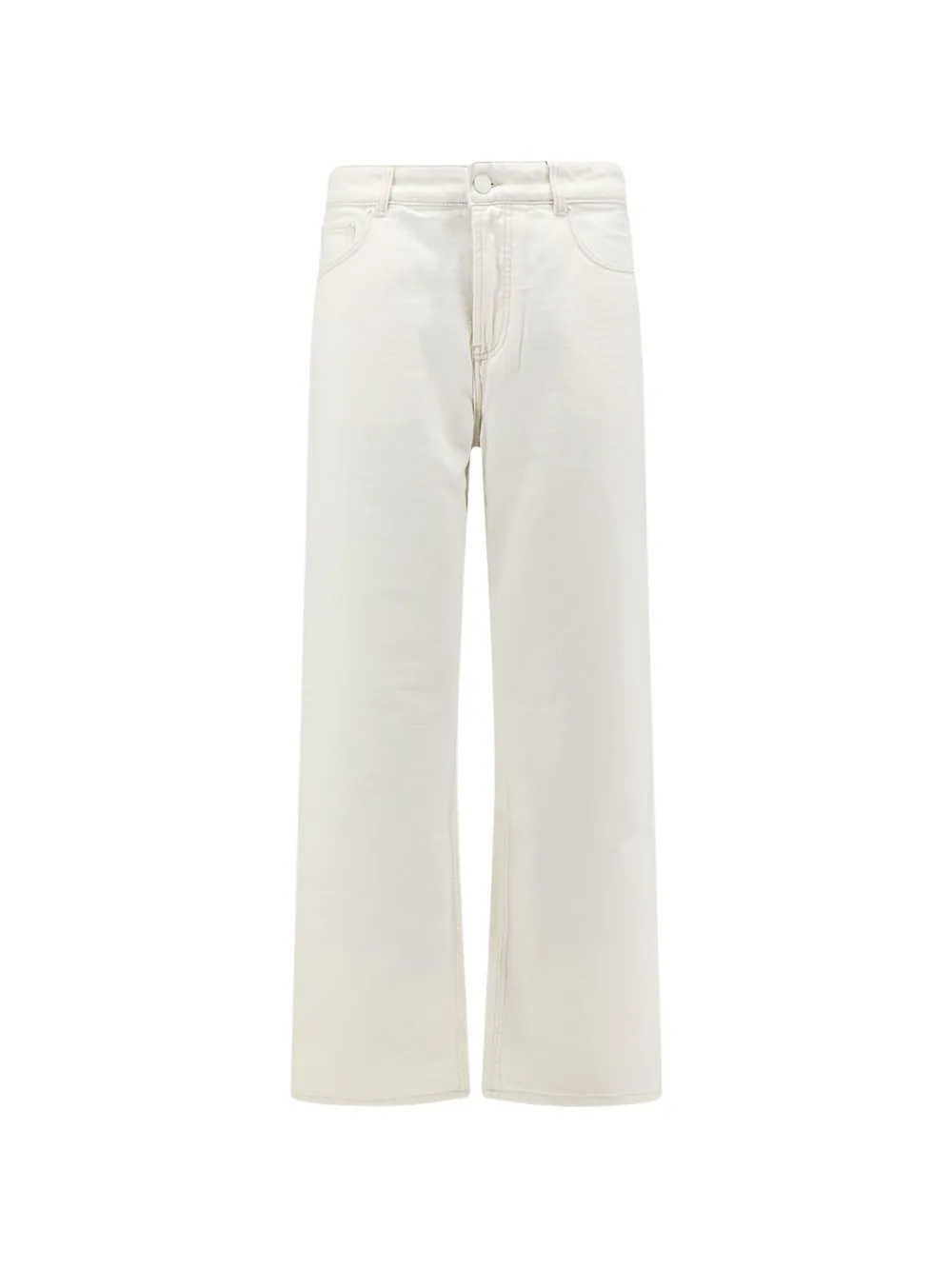 AMI Paris logo-patch straight-leg jeans - Toni neutri