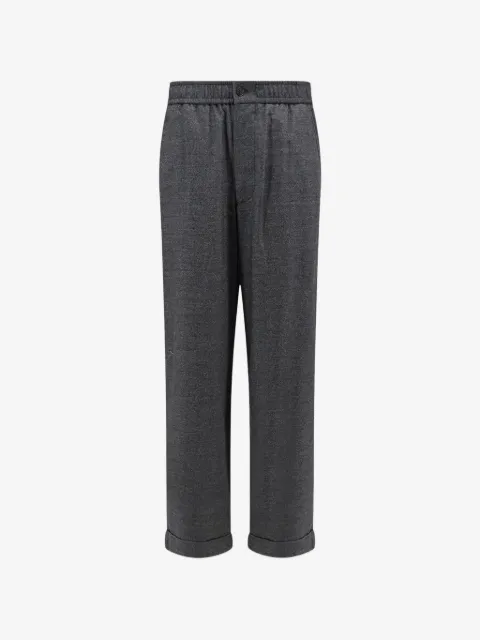 Giorgio Armani elasticated-waistband turned-up-cuffs trousers