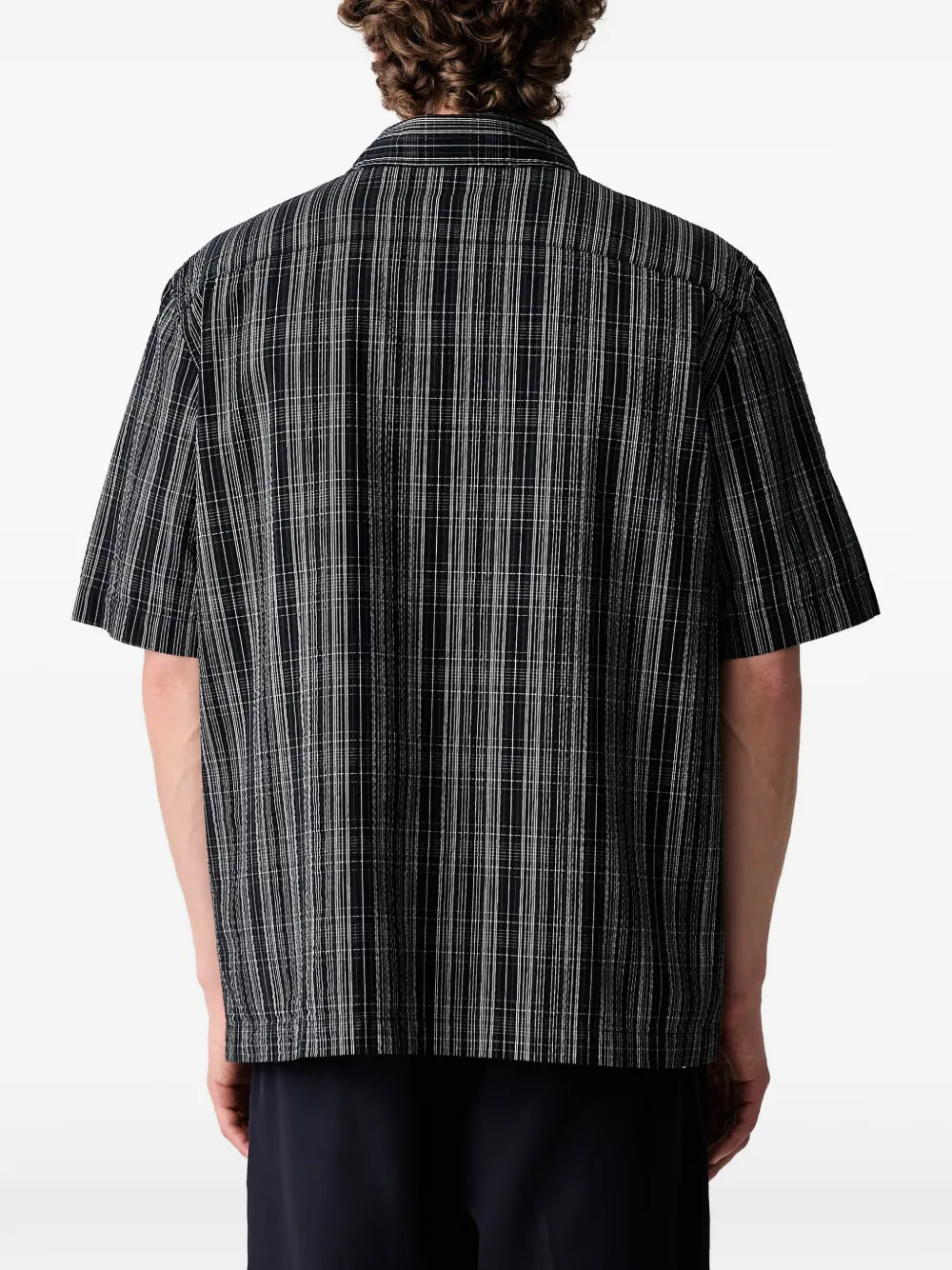 Fred Perry Geruit overhemd met korte mouwen Blauw