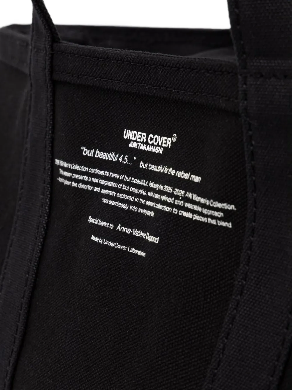 Undercover Shopper met logoprint Zwart