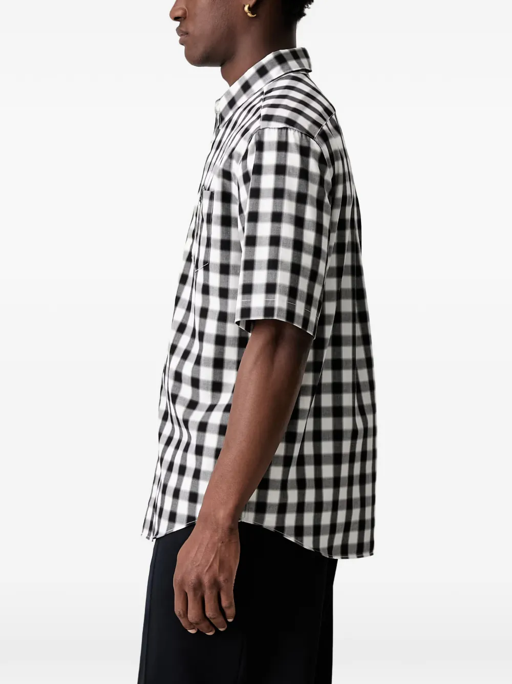 Fred Perry Overhemd met gingham ruit Zwart