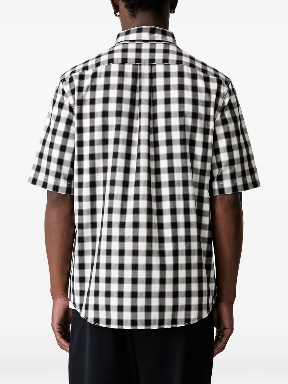 Fred Perry Overhemd met gingham ruit Zwart
