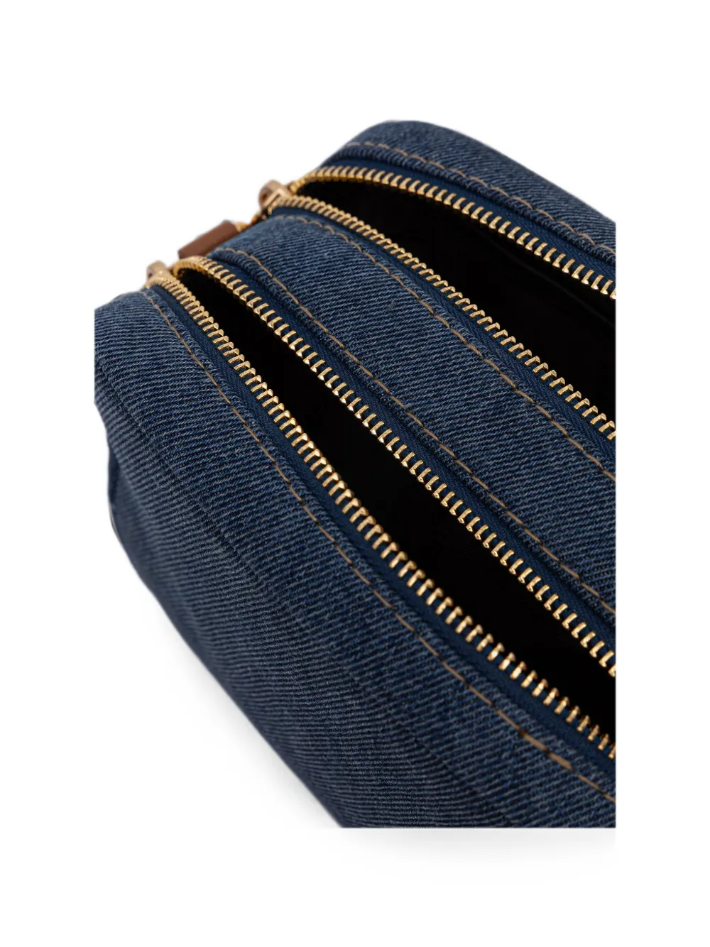 DKNY Denim mini-tas met geborduurd logo Blauw