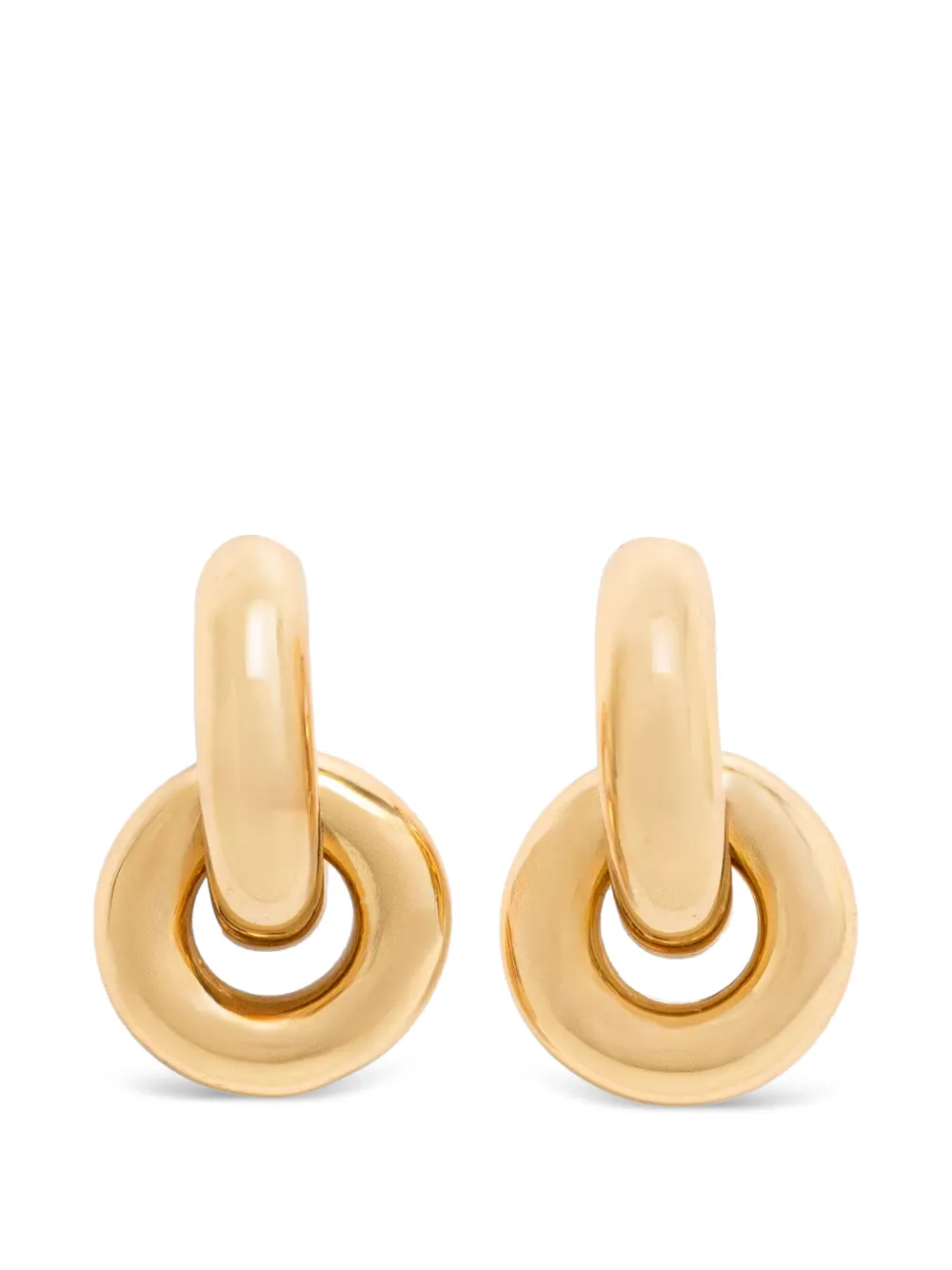 DKNY Alani interlocking hoop earrings - Oro