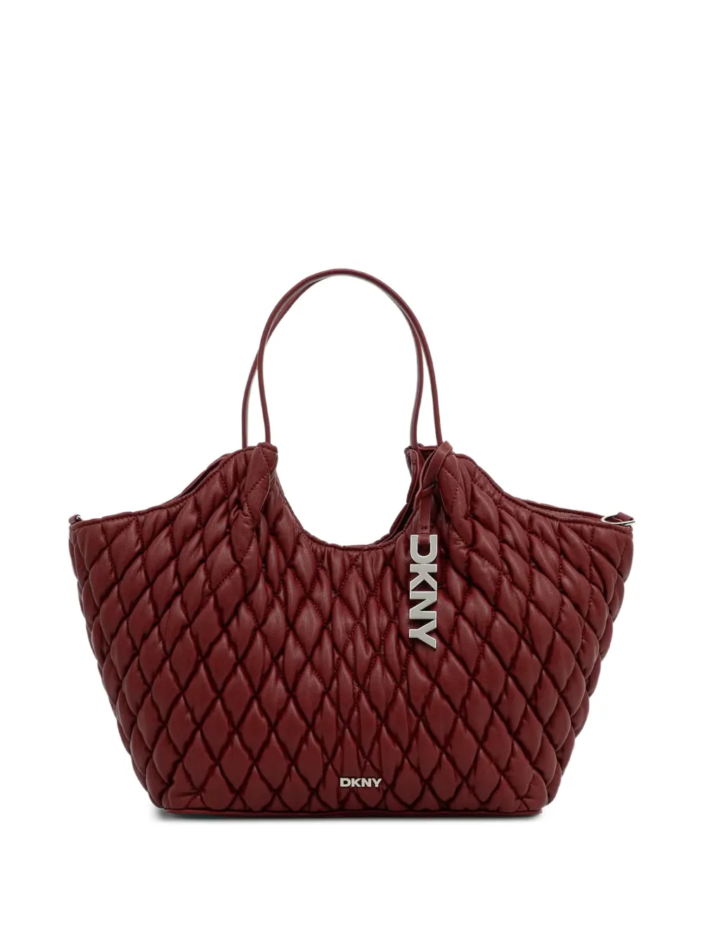 DKNY Paula quilted leather tote bag - Rosso