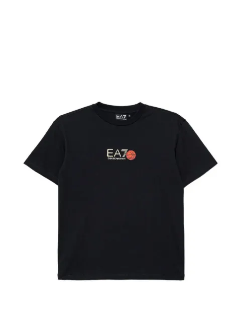 Ea7 Emporio Armani logo-print eagle-motif T-shirt