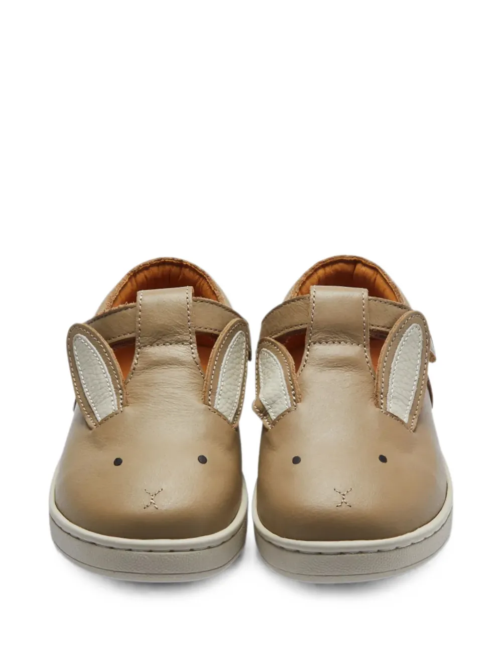 Donsje Sunni animal-detail touch-strap sneakers Beige
