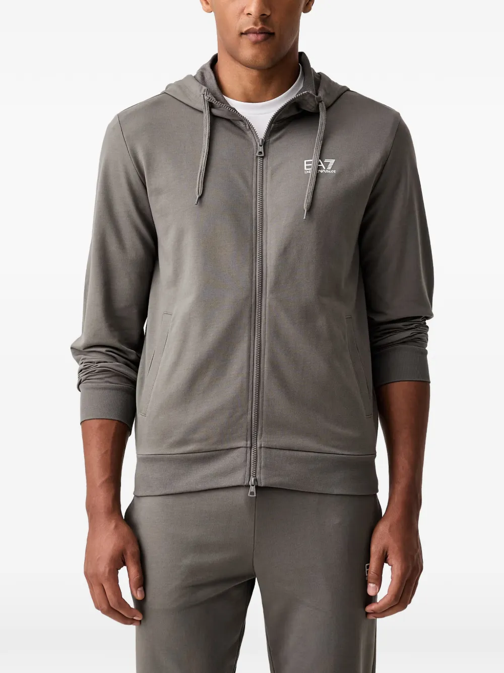 Ea7 Emporio Armani Trainingspak met logoprint Grijs