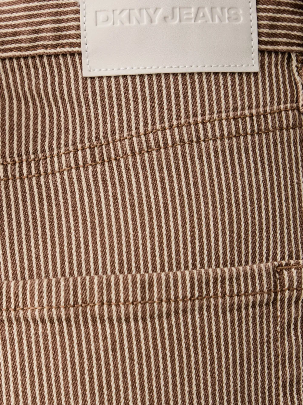 DKNY Gestreepte jeans Beige
