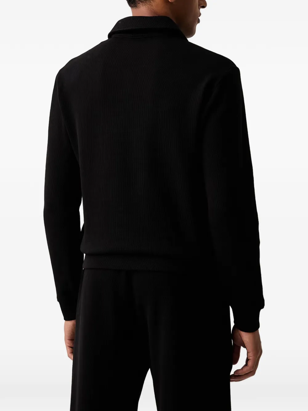 Ea7 Emporio Armani Sweater met logopatch Zwart