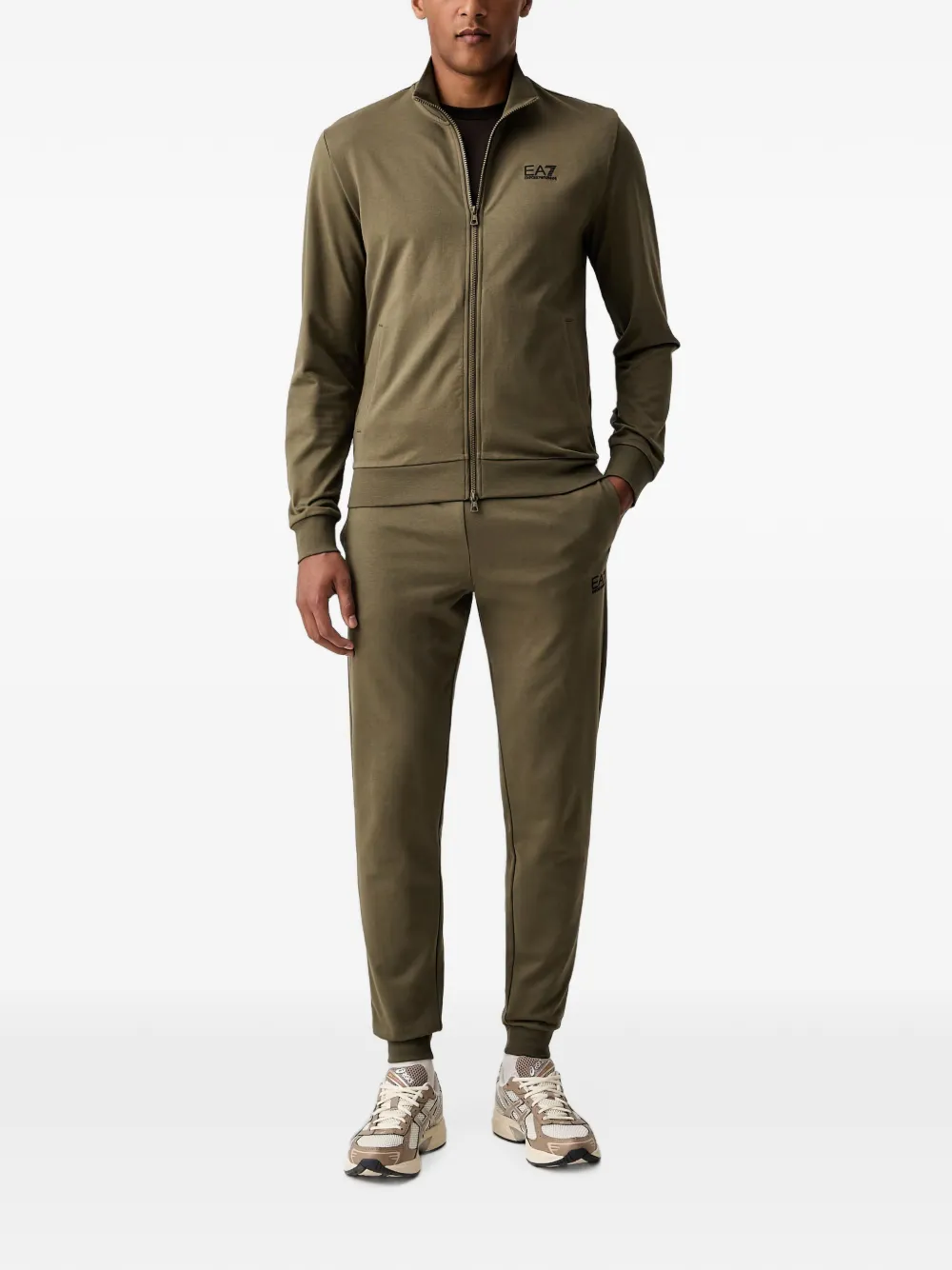 Ea7 Emporio Armani Tuta sportiva con stampa - Verde