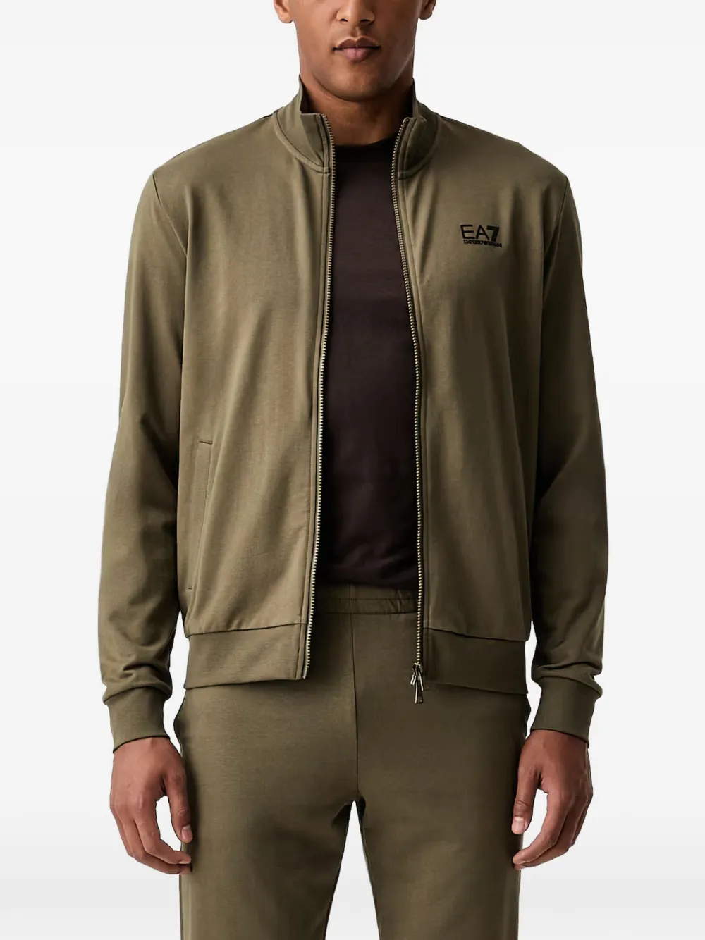 Ea7 Emporio Armani Trainingspak met logoprint Groen