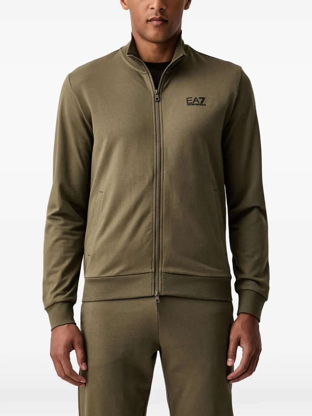 Ea7 Emporio Armani Trainingspak met logoprint Groen