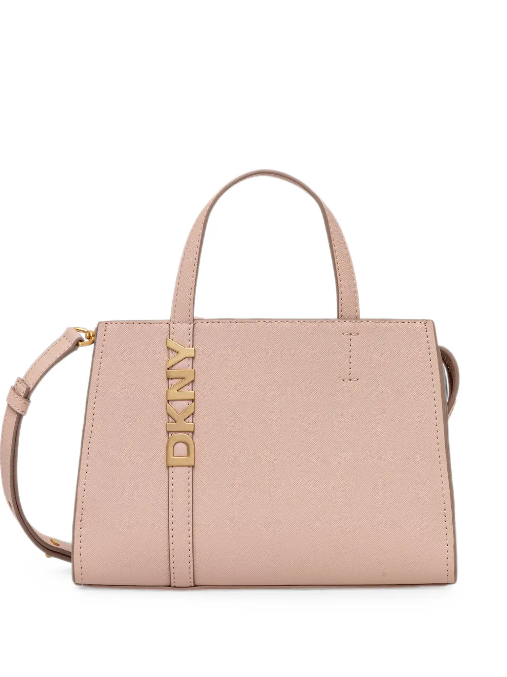 DKNY Avril logo-plaque leather tote bag - Rosa