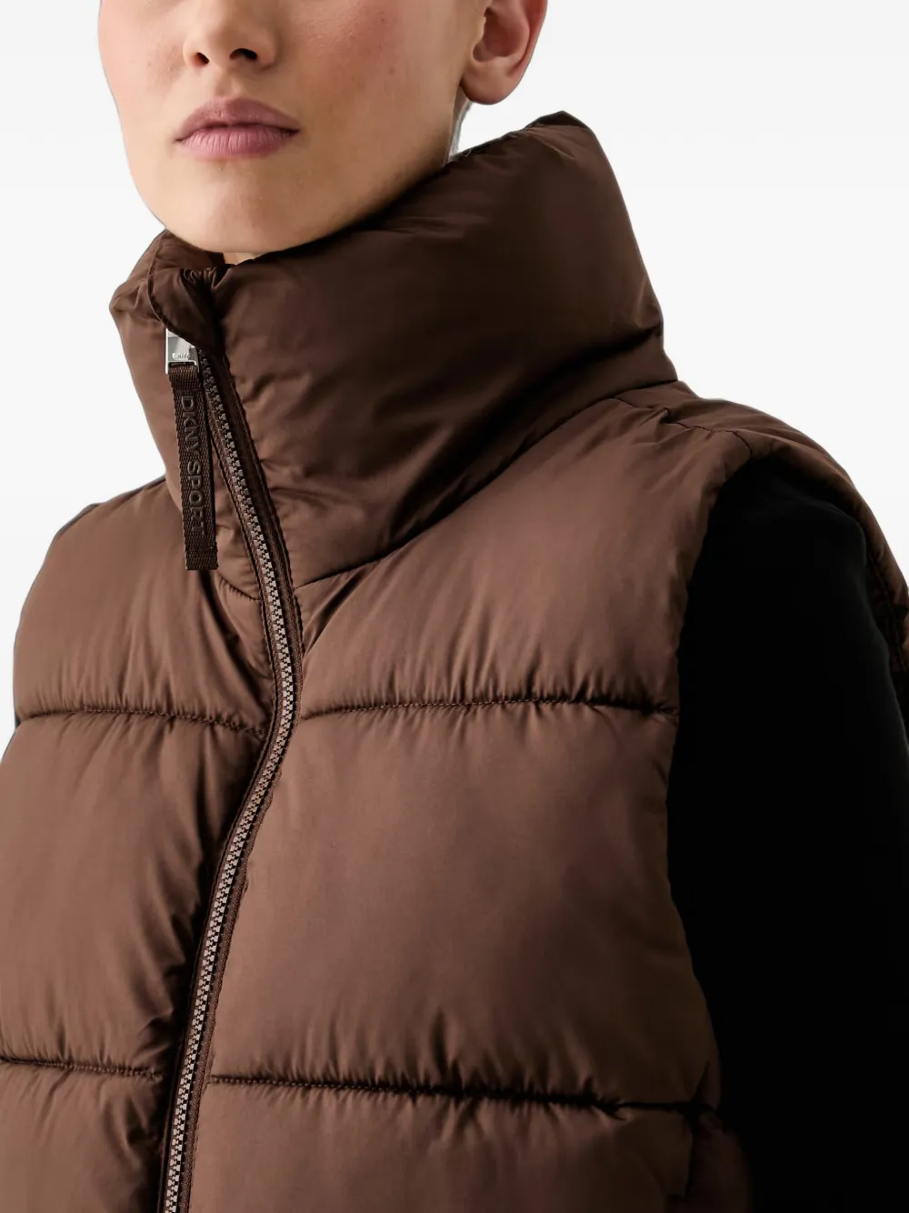 DKNY quilted puffer gilet Bruin