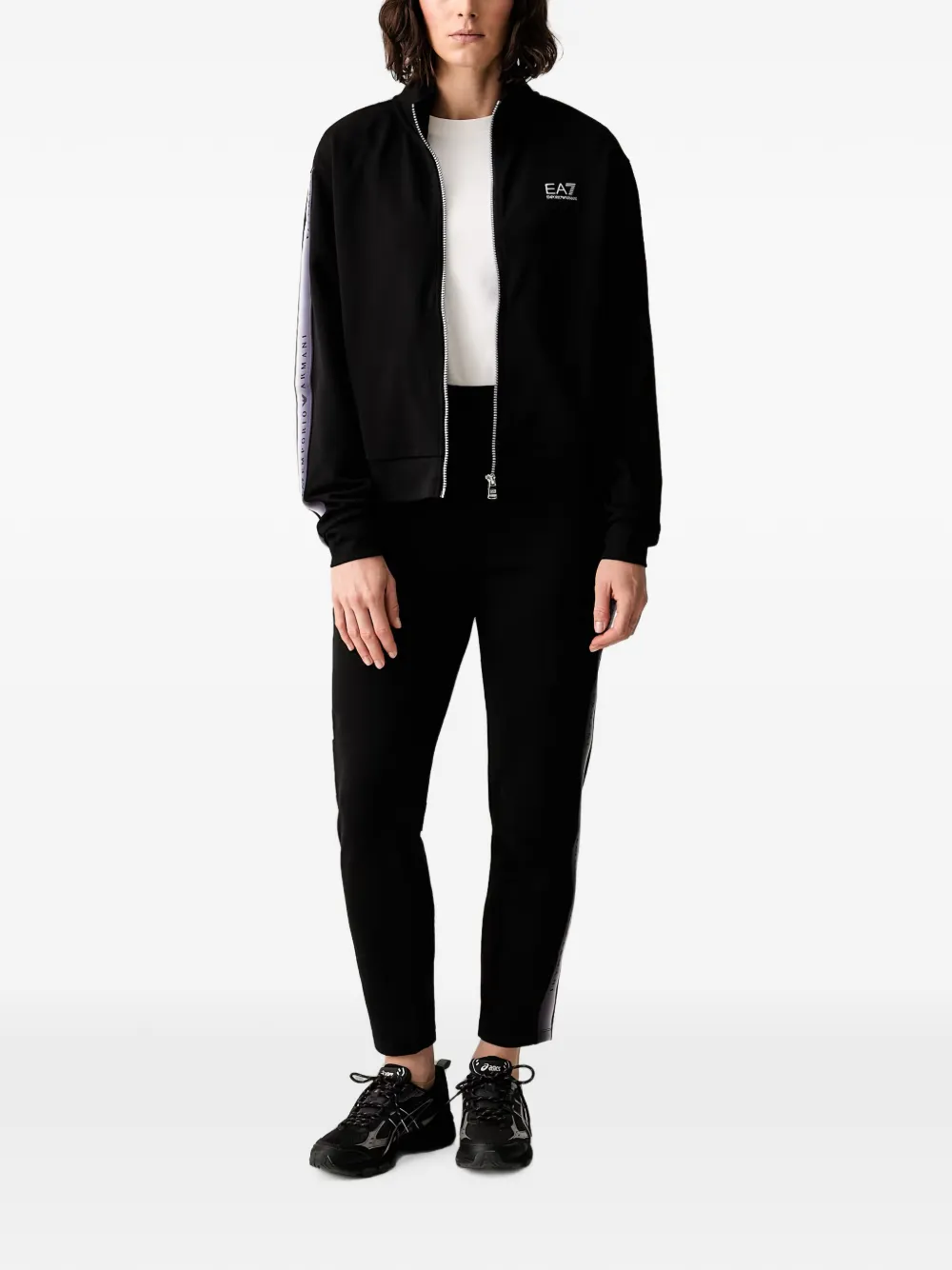Ea7 Logo-print Tracksuit In Black