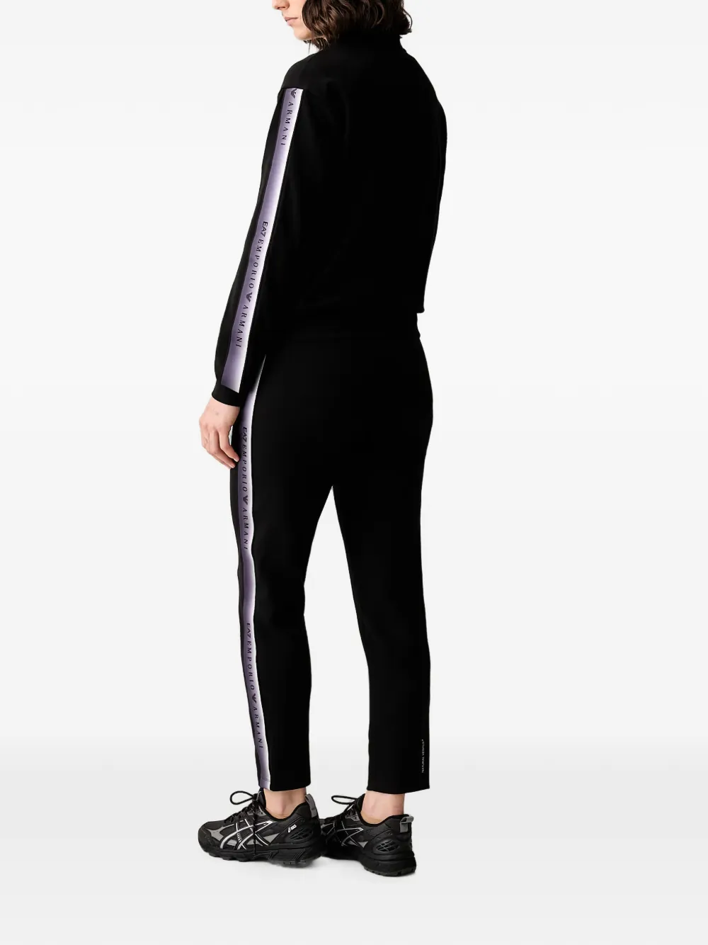 Ea7 Logo-print Tracksuit In Black