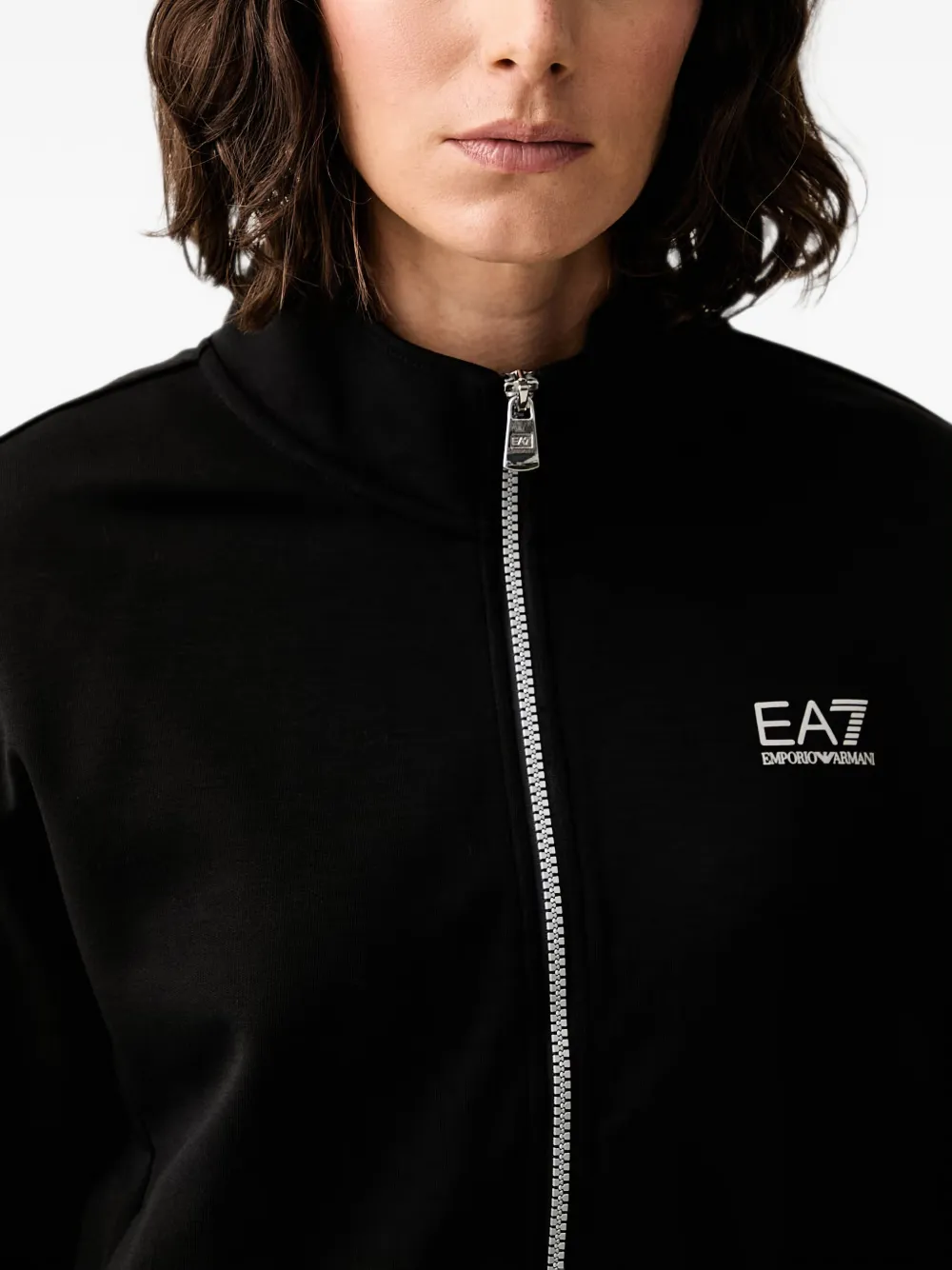 Ea7 Logo-print Tracksuit In Black