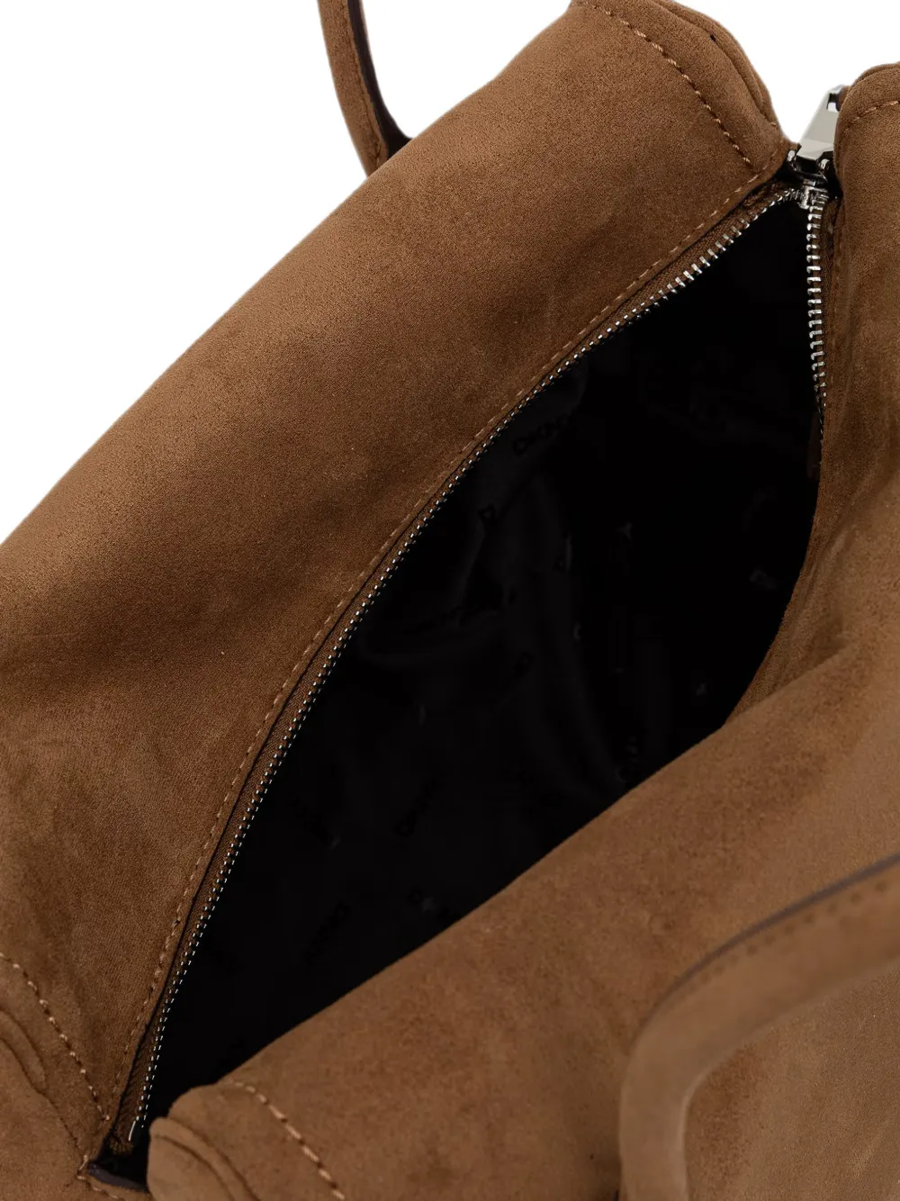 DKNY Amelie suède shopper met beer-bedel Bruin