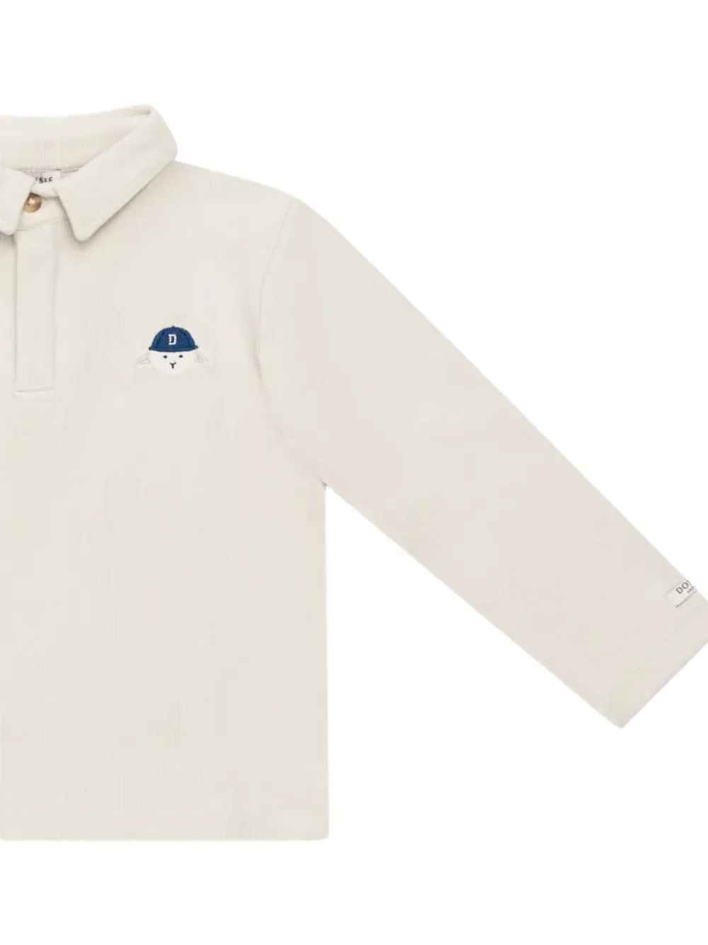 Donsje Bartus polo met lange mouwen Beige