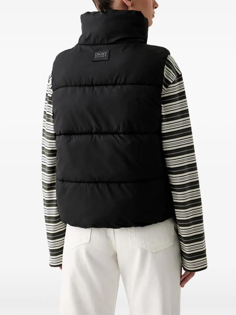 DKNY quilted gilet Zwart