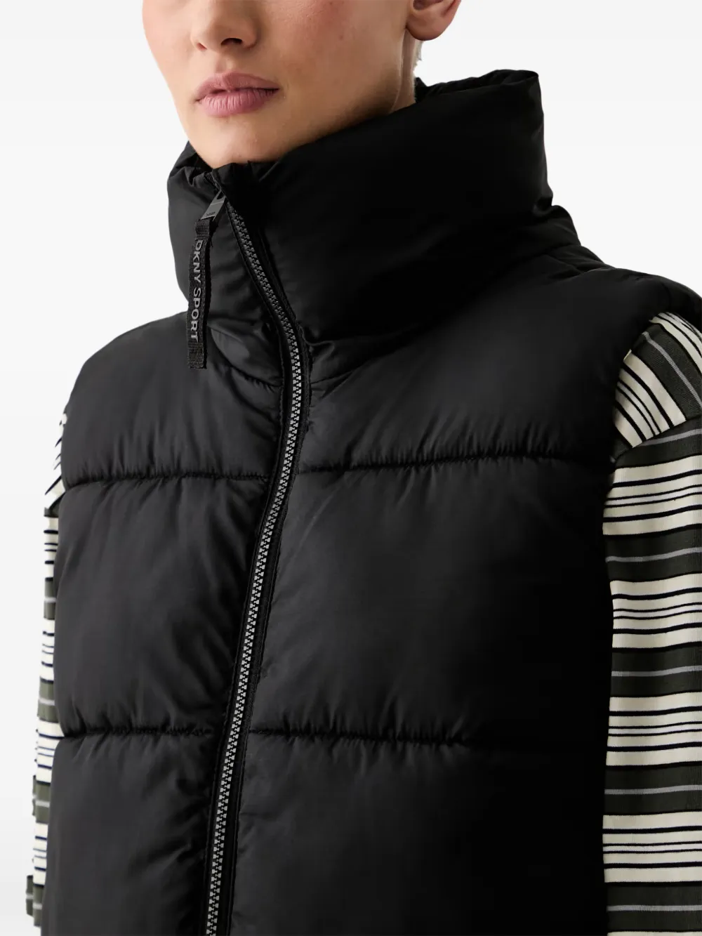 DKNY quilted gilet Zwart