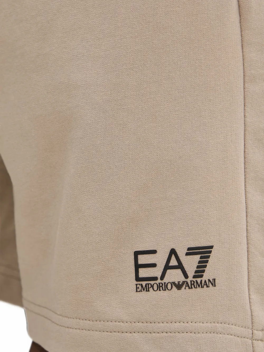Ea7 Emporio Armani Shorts met elastische taille Beige