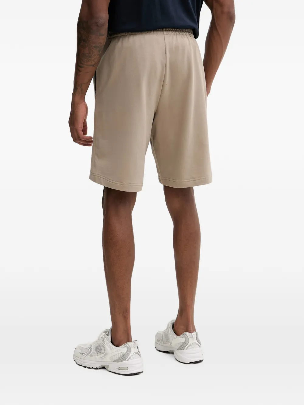Ea7 Emporio Armani Shorts met elastische taille Beige