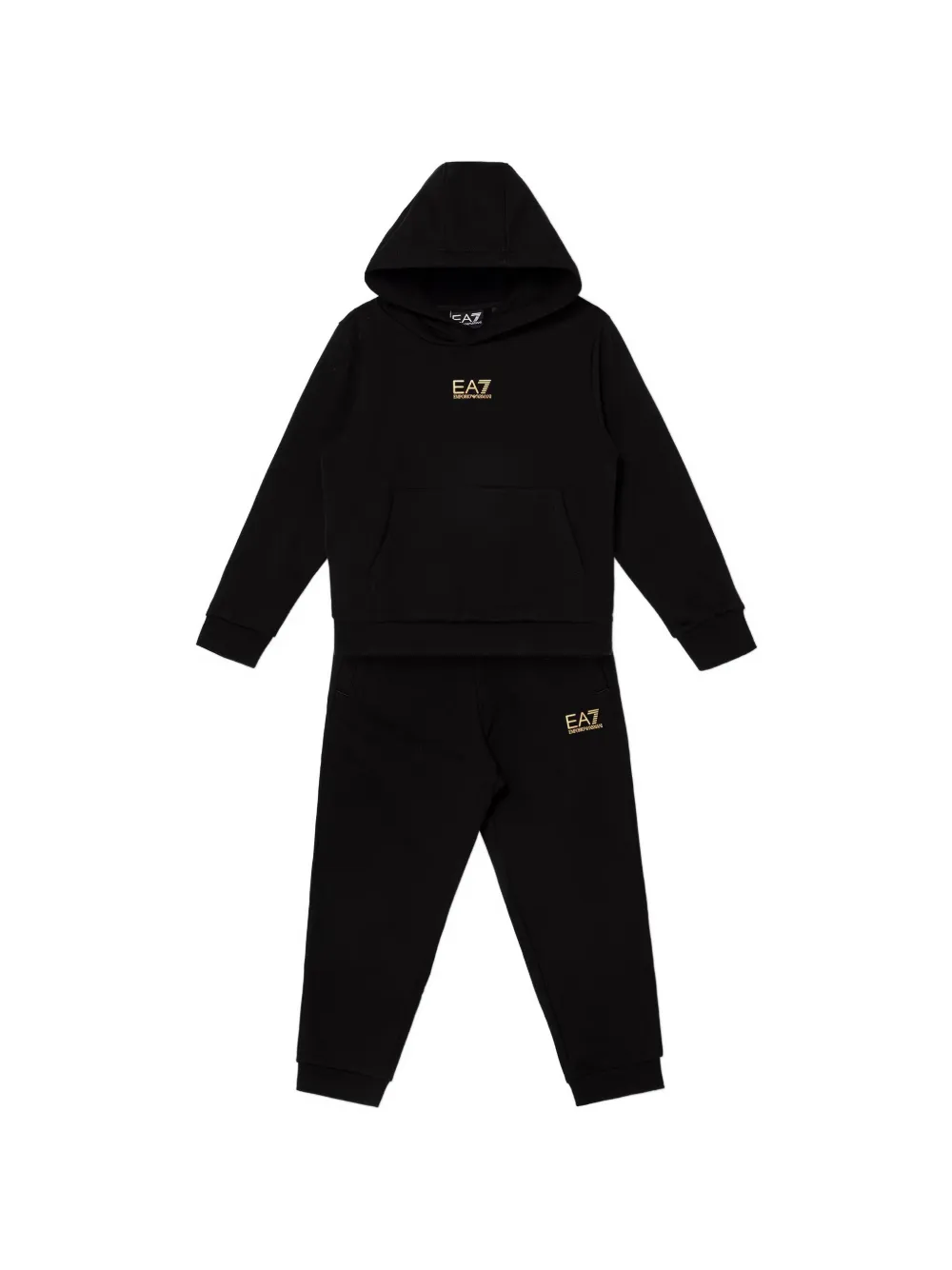 Ea7 Emporio Armani Tuta sportiva con stampa - Nero