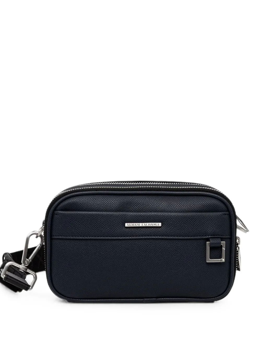 Armani Exchange logo-plaque shoulder bag - Blu