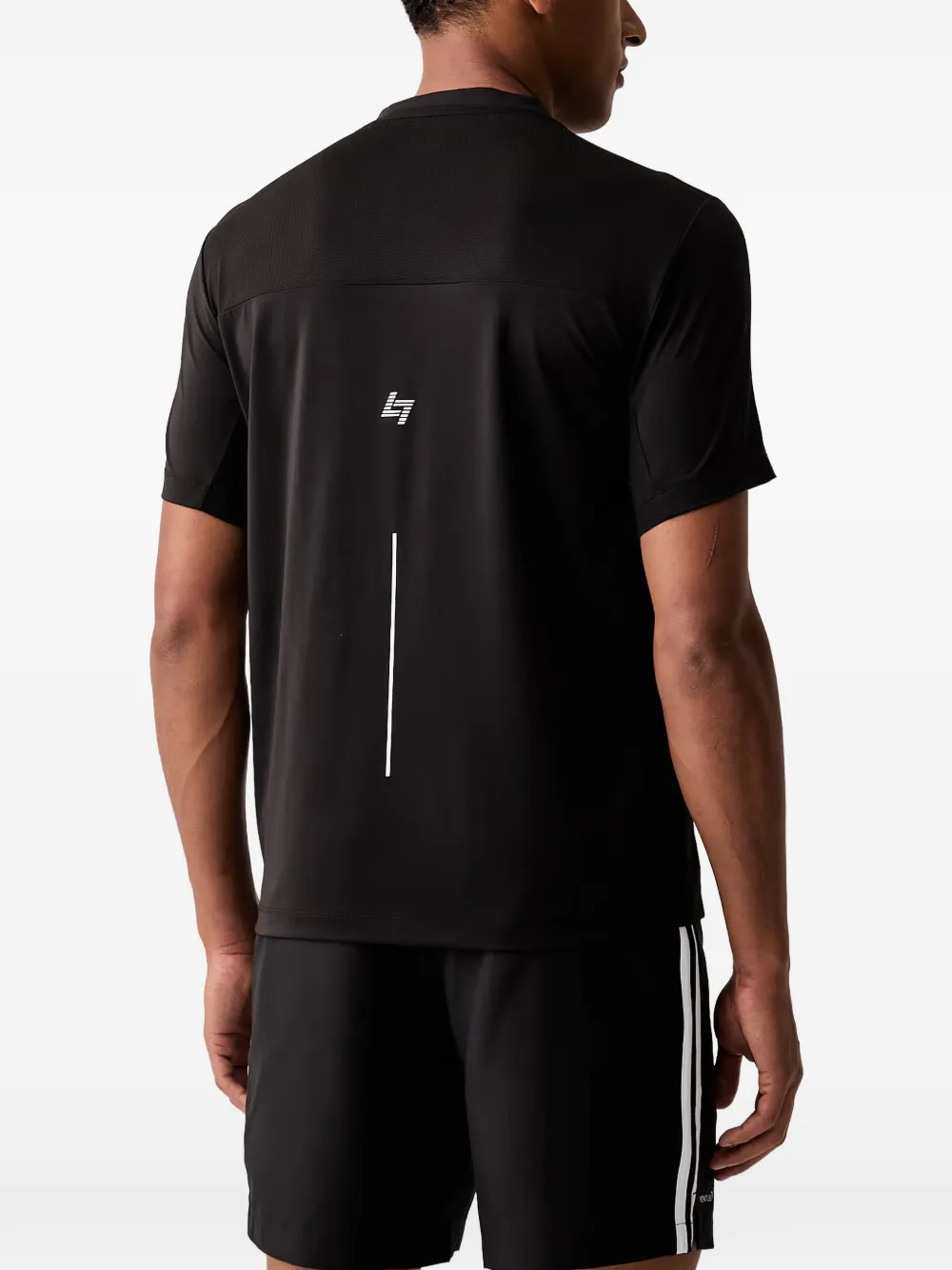 Ea7 Emporio Armani T-shirt met logoprint Zwart