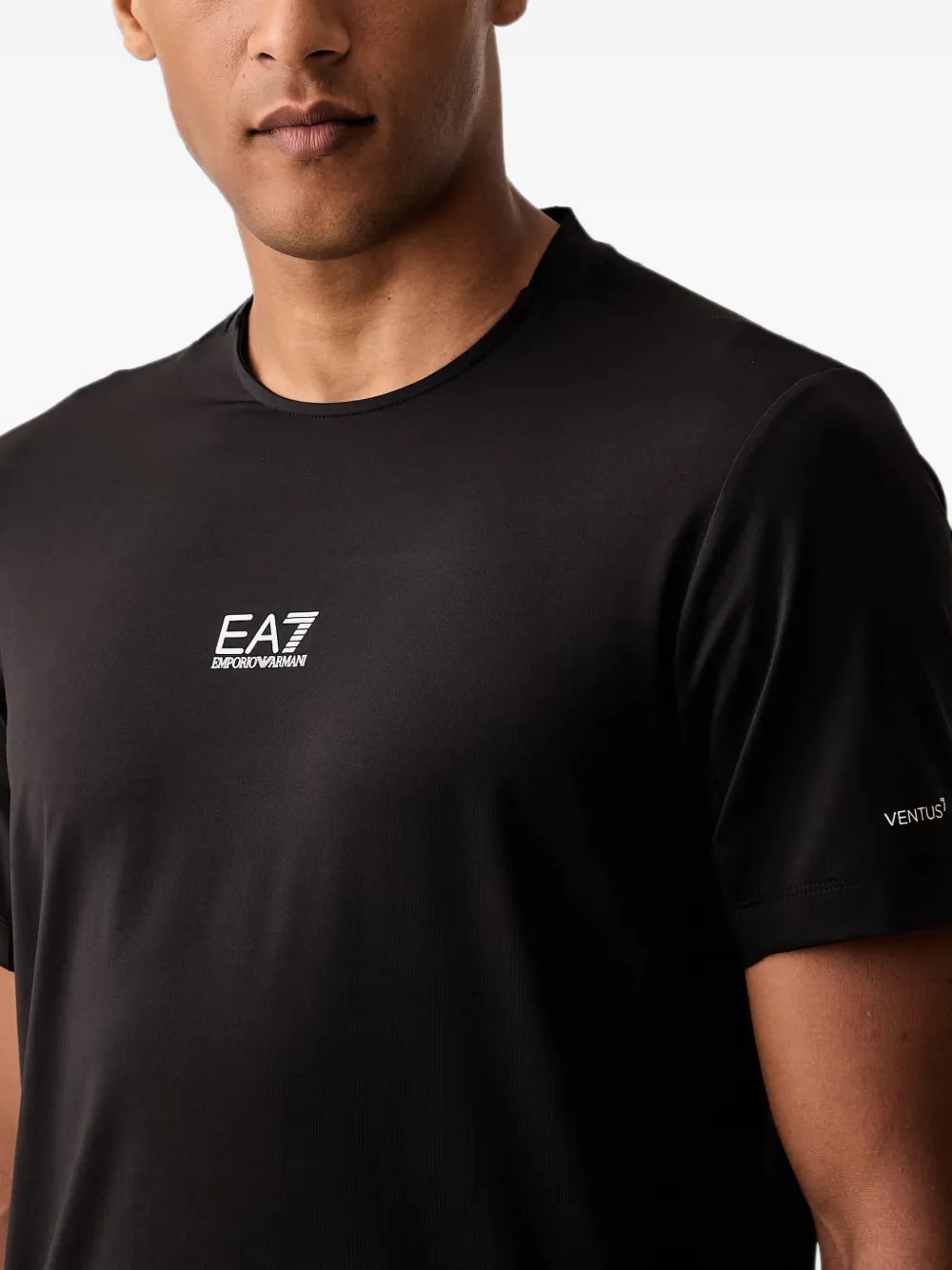 Ea7 Emporio Armani T-shirt met logoprint Zwart