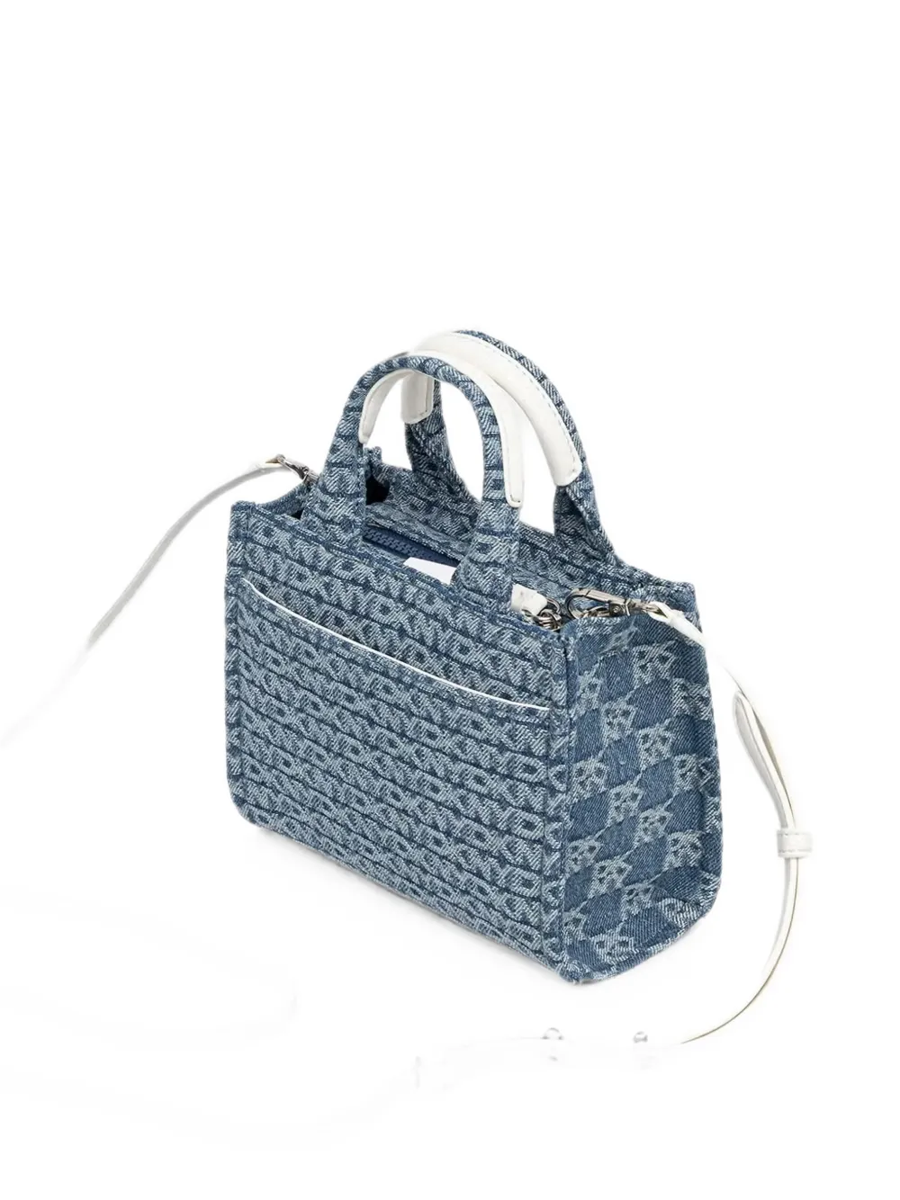 DKNY logo-pattern tote bag Blauw