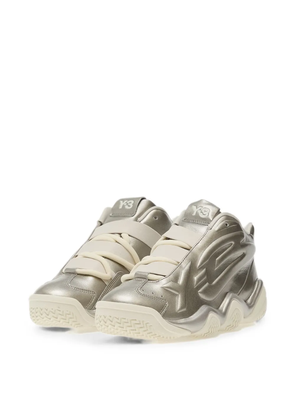 Y-3 Megaball high-top sneakers Zilver