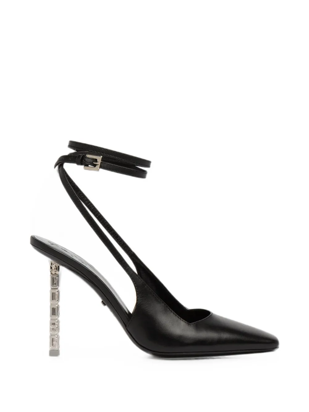 GCDS Cube-chain buckled pumps Zwart