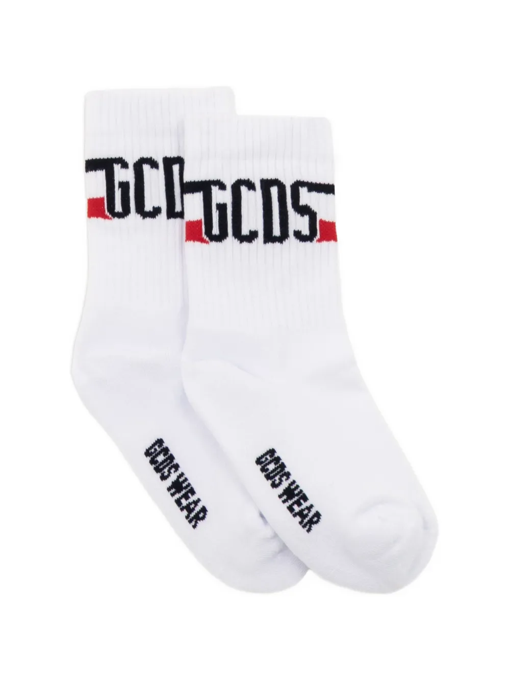 Gcds Kids Sokken met logoprint Wit
