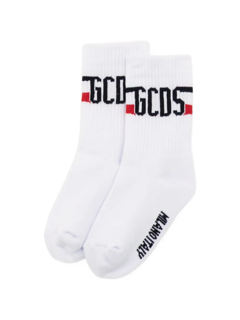 Gcds Kids Sokken met logoprint Wit
