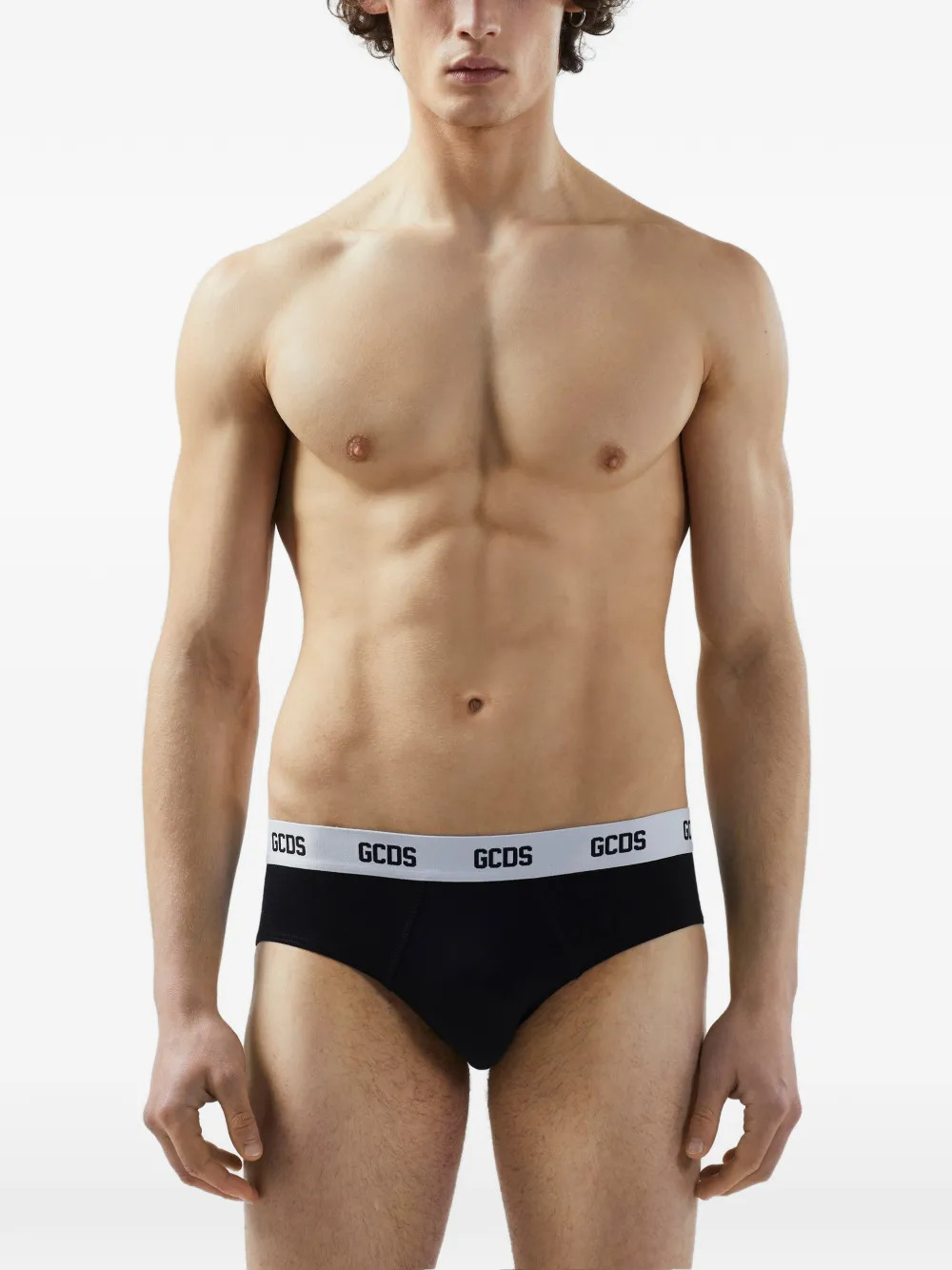 GCDS Twee slips met logoband Zwart