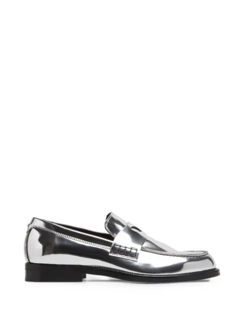 GCDS Wirdo mirrored-effect loafers