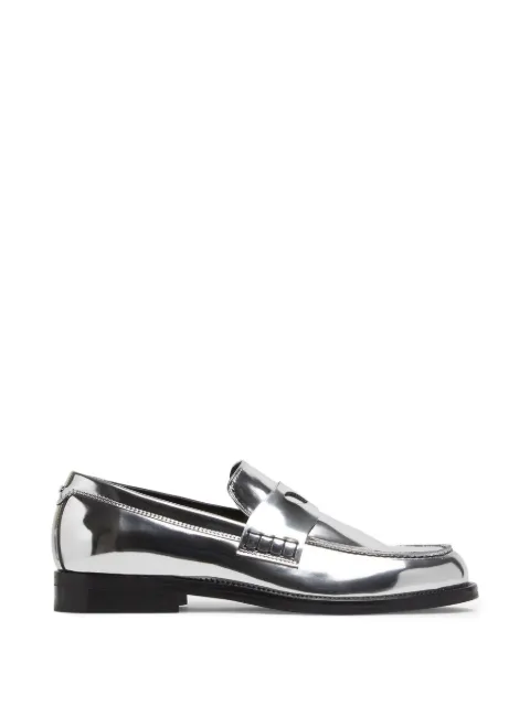 GCDS Wirdo mirrored-effect loafers