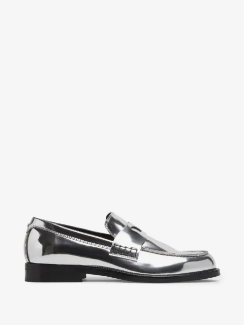 GCDS Wirdo mirrored-effect loafers