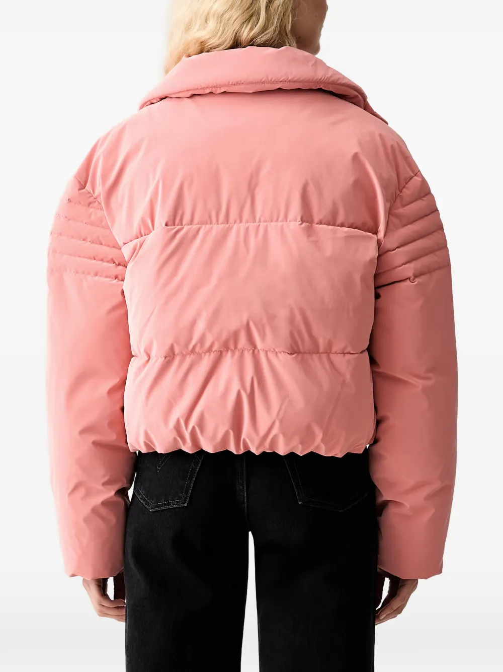 Karl Lagerfeld Jeans Gewatteerd jack met logoprint Roze