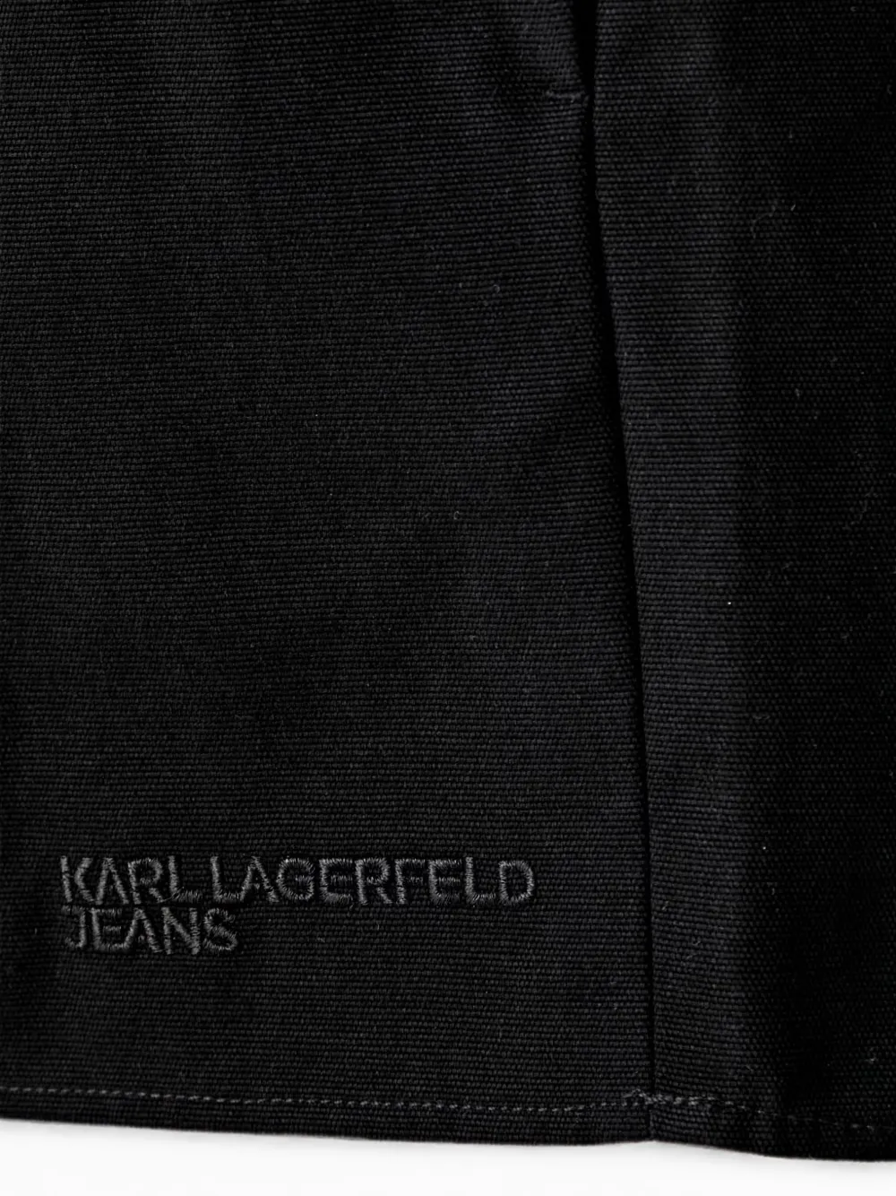 Karl Lagerfeld Jeans Gelaagde mini-rok met geborduurd logo Zwart